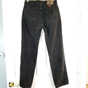 Vintage Wrangler Straight Leg High Rise Black Jean